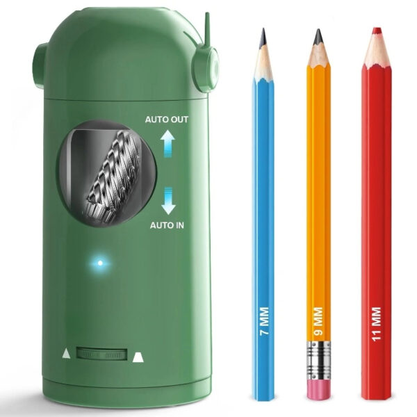 AFMAT Electric Pencil Sharpener Rechargeable Hands-Free Purple