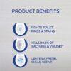Cleaning and and Disinfecting Toilet Bowl Gel, Removes Lime and Rust, Liquid, 24oz