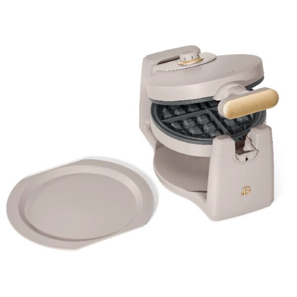 Rotating Belgian Waffle Maker, White Icing by Drew Barrymore