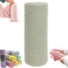 Reusable Microfiber Paper Towels Roll, Beneathk Microfiber Paper Towels Roll, Reusable Paper Towels Washable Roll, Scratch Free, Ultra Absorbent Dish Rags for Kitchen, Car, Dishes (Gray)
