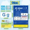7c783b535037488e9788b32a012733d6 2pcs Alphabet Learning Pocket Chart, Circle Time Learning Center Alphabet Flash Cards ABC Wall Chart Letter Game for Toddler Kids Homeschool Supplies Preschool Kindergarten Classroom Must Haves