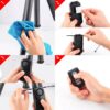 2 Set Wireless Bike Alarm with Remote, Anti-Theft Bicycle Motorcycle Alarm Wireless Security Vibration Motion Sensor Alarm, IP55 Waterproof Super Loud 113dB Alarm
