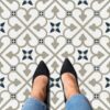 Retro Self Adhesive Vinyl Floor Tile - 20 Tiles/20 Sq. ft., 12 x 12, Slate Flooring Materials
