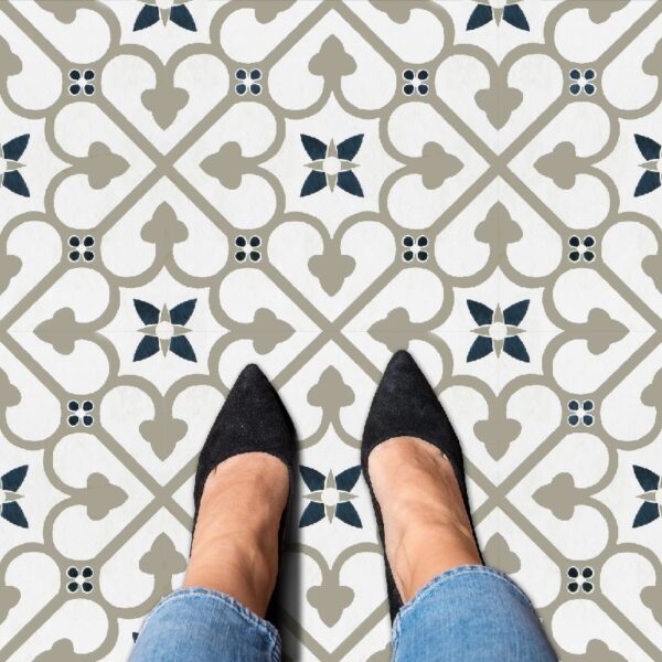 Retro Self Adhesive Vinyl Floor Tile - 20 Tiles/20 Sq. ft., 12 x 12, Slate Flooring Materials