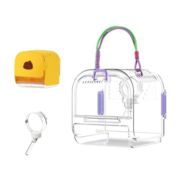 menolana Hamster -carry Bag Cage, Small Tier Carry Case, Guinea Pig Cage Outdoors, Hamster Travel Carrier for Chinchilla, Ferret, Mice, Mice green