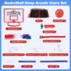 Kids Arcade Basketball Game, Indoor/Outdoor Basketball Hoop With 4 Balls, Basketball Game Toys Gifts for Boys and Girls (Blue)