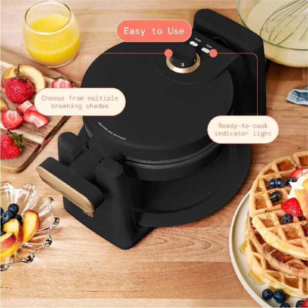 Rotating Belgian Waffle Maker, White Icing by Drew Barrymore