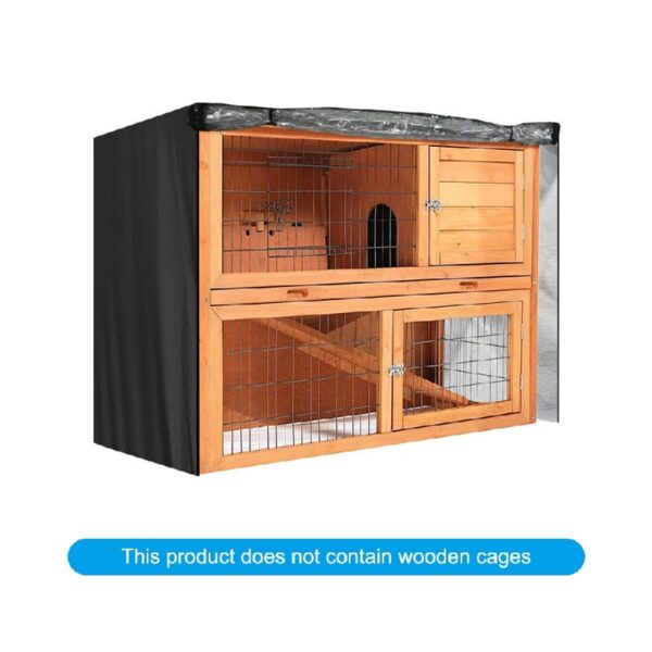 4FT Rabbit Hutch Cover Double Decker Pet Bunny Cage Waterproof Dustcover Outdoor Garden Patio