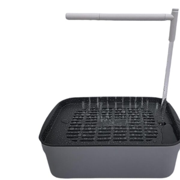 Dualoai Automatic Bird Bath Tub Parakeet Bath for Lovebird Medium Birds African Grey L