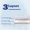 Queen Size Mattress Topper,400TC 100%Cotton Cooling Mattress Pad Cover Extra Thick Alternative Fill Pillow Top Cooling Bed Topper and Hotel Mattress Protector