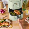 3 Qt Air Fryer with TurboCrisp Technology, White Icing by Drew Barrymore