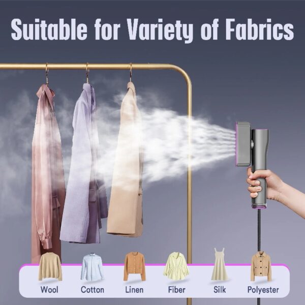 Steamer for Clothes, Portable Travel Steamer & Iron 2 in 1, 3 Adjustable Steam Levels