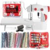 Virtu 122 PC Mini Portable Sewing Machine for Beginner Kids and Adults, Ballet Pink