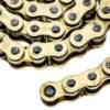 Gold 428 X-Ring Chain 128 Links With Master Link Motorcycle 519-CDC2560H