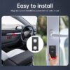 Car Anti-Theft Vibration Alarm, 108dB Car Vibration Sound & Light Alarm, Wireless Remote Vibration Sensor Car Alarm Vehicle Security Alarm System Automotive Warning Interior Safety Red Light