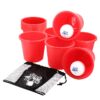 Banzai Toss Like A Boss Outdoor Giant Pong Lawn Game with Drawstring Bag