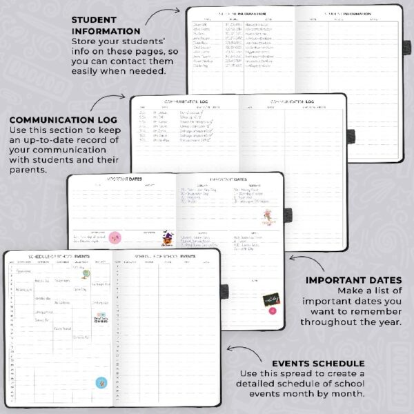 Clever Fox Teacher Planner - Mystic Blue