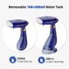 Steamer for Clothes, 1500W Handheld Clothing Steamer for Garment, 168/288ml Big Capacity Steam Iron, for Home, Office