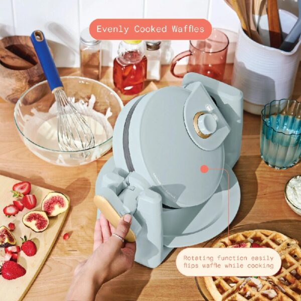 Rotating Belgian Waffle Maker, White Icing by Drew Barrymore