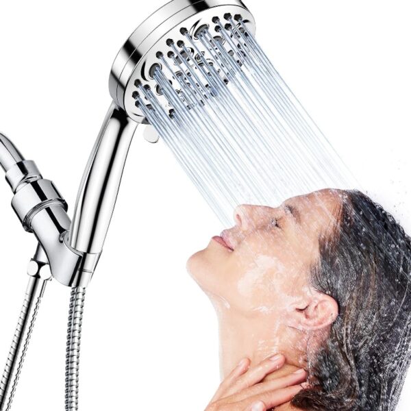 High Pressure Handheld Showerhead, 10 Spray Modes, with 60