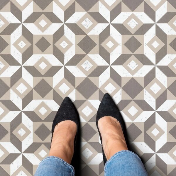 Retro Self Adhesive Vinyl Floor Tile - 20 Tiles/20 Sq. ft., 12 x 12, Slate Flooring Materials