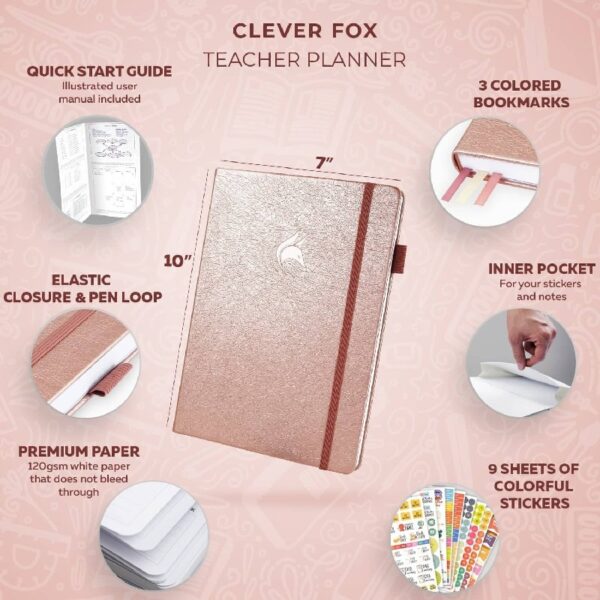 Clever Fox Teacher Planner - Mystic Blue