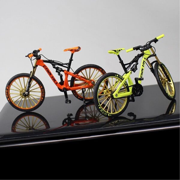 Postuois Bicycle Model 1:10 Scale Realistic Shape Alloy Downhill Mountain Bike Toy Birthday Gift