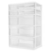 5 Drawer Wide Tower Black