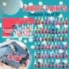 IDIY Fabric Paints, Set of 60 Colors - Bright 3D Fabric Paint - Includes Glitter, Metallic, Glow, Neon, 5 Stencils, 3 Brushes, Non-Toxic Water-Based and Permanent Puffy Effects - Craft, Gift