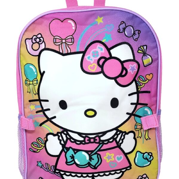 Fast Forward Hello Kitty 16 Inches Large Backpack with Lunch Bag
