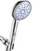 9 Setting Handheld Shower Head,High Pressure Shower Head with Filter,Silver