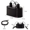 ECOSUB Dual Reptile Light Fixture Combo Pack, With 100W UVA Daylight and Infrared Heating Lamp