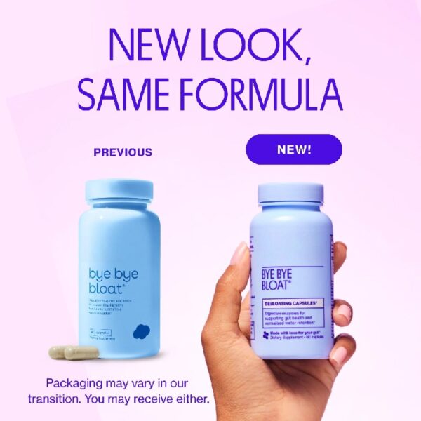 Bye Bye Bloat, Debloating Capsules, 60ct