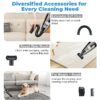 Cordless Handheld Car Vacuum, Portable Vacuum Cleaner, 8KPA Powerful Suction for Car and Pet Hair