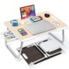 Livhil Large Lap Desk for Bed | Laptop Table, Portable Lap Desk, Home Office Room Laptop Desk for Bed Table Floor Table, Floor Desk for Adults (Black)