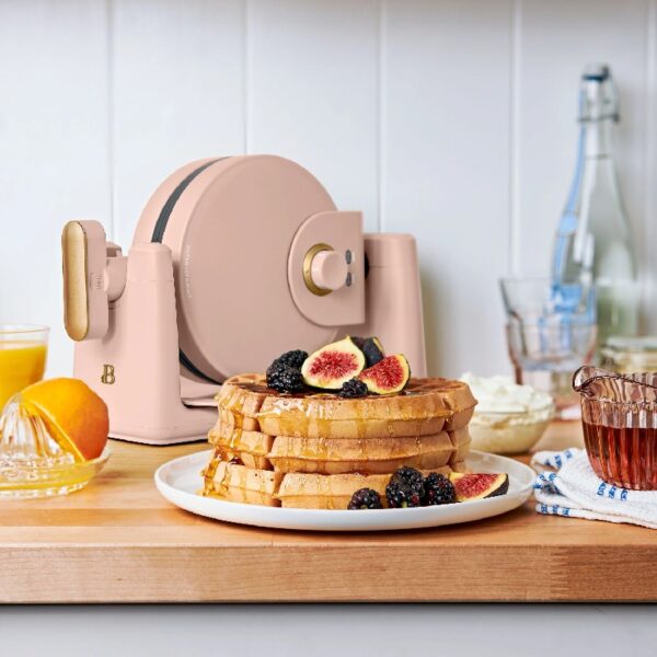 Rotating Belgian Waffle Maker, White Icing by Drew Barrymore