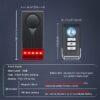 Car Anti-Theft Vibration Alarm, 108dB Car Vibration Sound & Light Alarm, Wireless Remote Vibration Sensor Car Alarm Vehicle Security Alarm System Automotive Warning Interior Safety Red Light