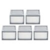 6 Qt Small Plastic Drawers, Under Bed Storage Bins, Stackable, Modular 5Pk