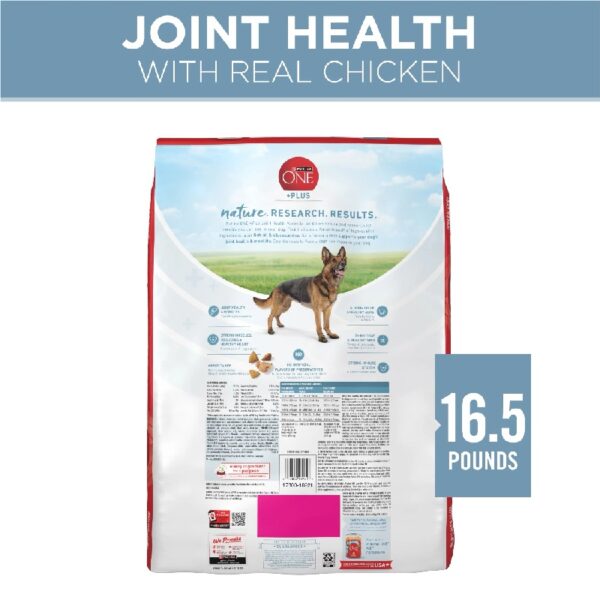 Plus Dry Dog Food Joint & Mobility Health, High Protein Chicken & Rice, 16.5 lb Bag