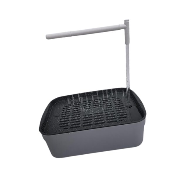 Dualoai Automatic Bird Bath Tub Parakeet Bath for Lovebird Medium Birds African Grey L