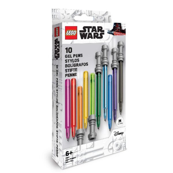 LEGO Star Wars Lightsaber Gel Pen Set - 10 Pack Gel Pens (53116)
