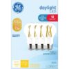 LED Light Bulbs, 100 Watt, Daylight, A19 Bulbs, Medium Base, Clear Finish, 13yr, 4 pack
