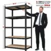 5-Tier Metal Boltless & Adjustable Storage Rack, Blue