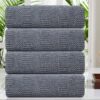 4 Pack Large Bath Towel Set 600 GSM Ultra Soft Oversized White Towel Set 35