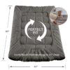 Extra Thick Mattress Topper, Cooling Mattress Pad Cover, Organic Cotton Pillow Top Protector with 8-21 Inch Deep Pocket, Twin Size