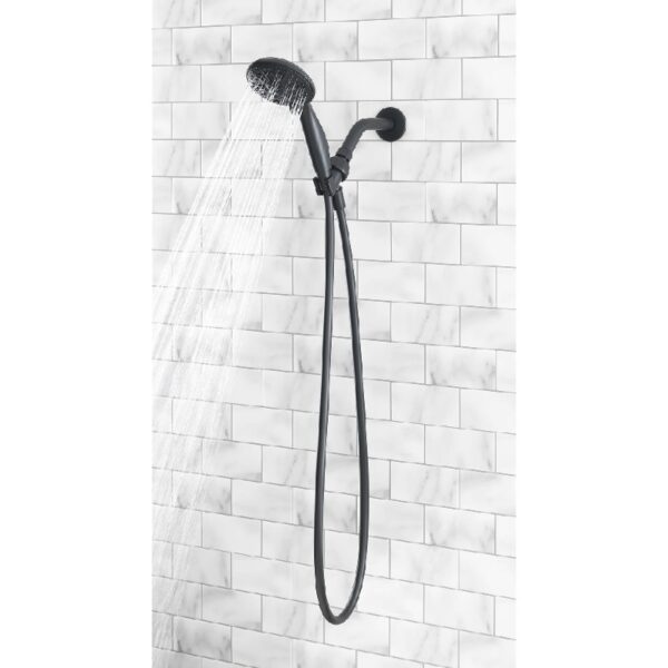 5-Setting Handheld Shower Head, Matte Black