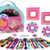 Jewelkeeper BFF Friendship Bracelet Activity Kit, DIY Bracelet Making Kit for Girls, Makes 22 Bracelets, 4 Looms, and Beads - with Instructions