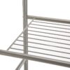 3-Shelf over the Toilet Steel Wall Mount Storage Shelf Unit, Black, Holds up to 30 lb Capacity
