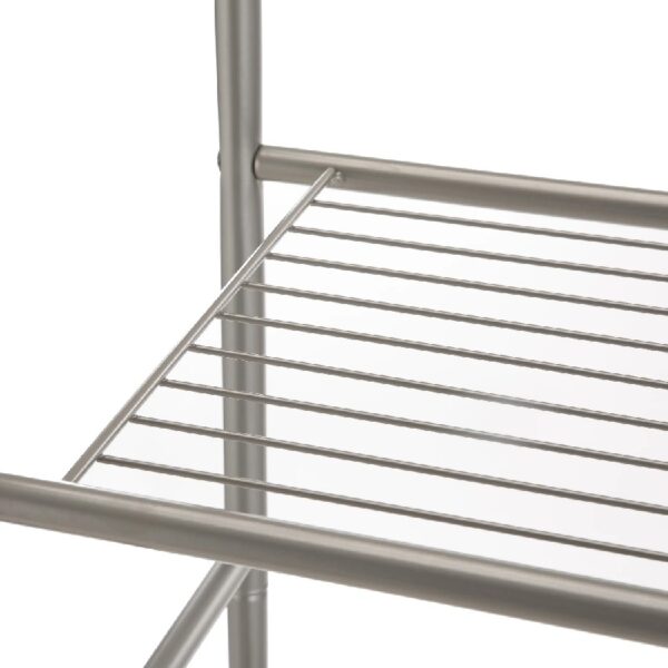 3-Shelf over the Toilet Steel Wall Mount Storage Shelf Unit, Black, Holds up to 30 lb Capacity