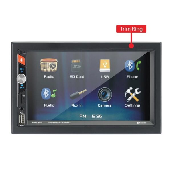 Electronics XVM279SPK2 7 inch Car Stereo Bundle with 6.5